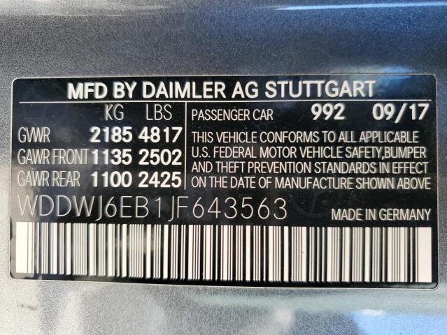 WDDWJ6EB1JF643563 - 2018 MERCEDES-BENZ C 43 4MATIC AMG SILVER photo 12