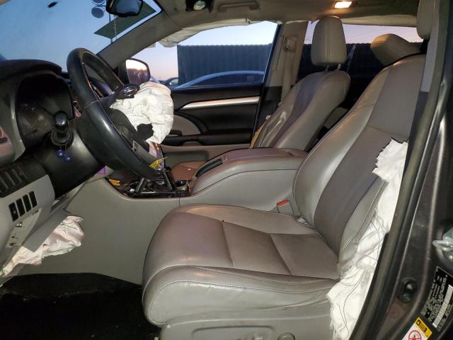 5TDJKRFH9GS258556 - 2016 TOYOTA HIGHLANDER XLE GRAY photo 7