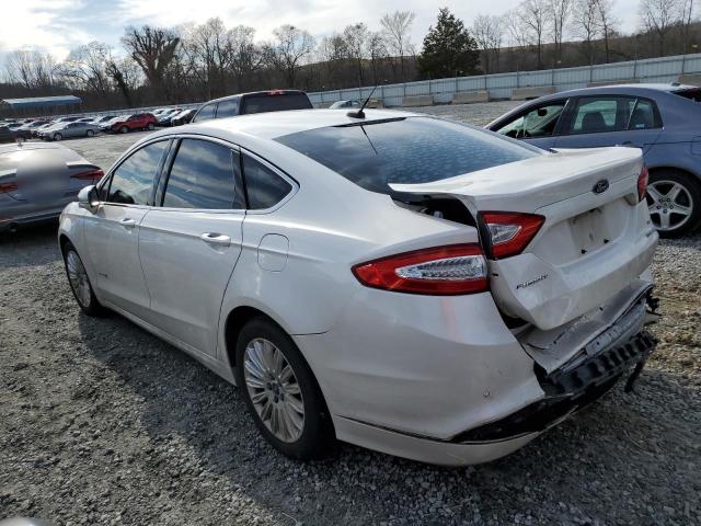 3FA6P0LU9DR117012 - 2013 FORD FUSION SE HYBRID WHITE photo 2