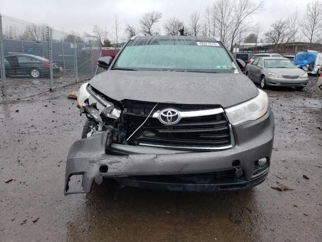 5TDJKRFHXES040655 - 2014 TOYOTA HIGHLANDER XLE GRAY photo 5