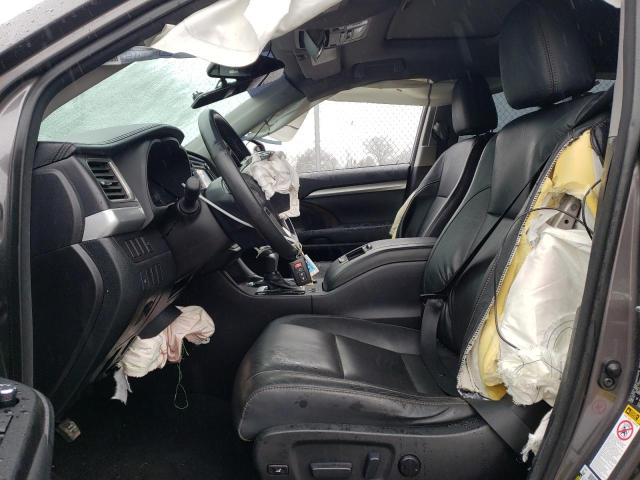 5TDJKRFHXES040655 - 2014 TOYOTA HIGHLANDER XLE ნაცრისფერი ფოტო 7