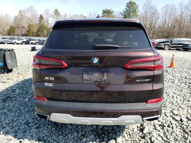 5UXCR6C56KLL36409 - 2019 BMW X5 XDRIVE40I Marron photo 6