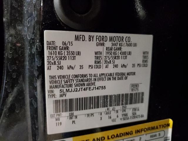 5LMJJ2JT4FEJ14755 - 2015 LINCOLN NAVIGATOR 黑色 照片 13