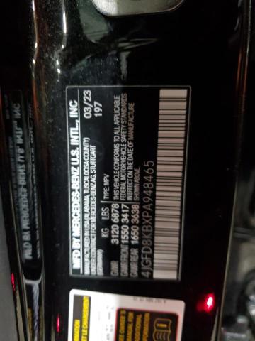 4JGFD8KBXPA948465 - 2023 MERCEDES-BENZ GLE COUPE 63 S 4MATIC AMG BLACK photo 12