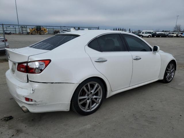 JTHBK262985052327 - 2008 LEXUS IS 250 WHITE photo 3