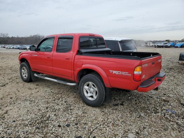 5TEGN92N34Z333375 - 2004 TOYOTA TACOMA DOUBLE CAB PRERUNNER RED photo 2