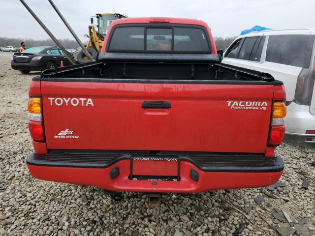 5TEGN92N34Z333375 - 2004 TOYOTA TACOMA DOUBLE CAB PRERUNNER RED photo 6