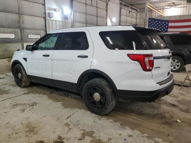 1FM5K8AR2JGB92019 - 2018 FORD EXPLORER POLICE INTERCEPTOR WHITE photo 2