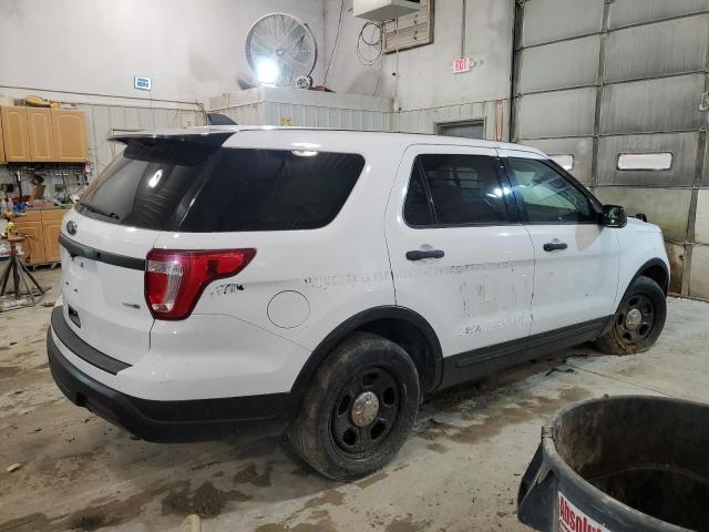 1FM5K8AR2JGB92019 - 2018 FORD EXPLORER POLICE INTERCEPTOR WHITE photo 3