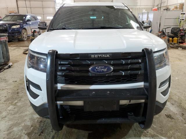 1FM5K8AR2JGB92019 - 2018 FORD EXPLORER POLICE INTERCEPTOR WHITE photo 5