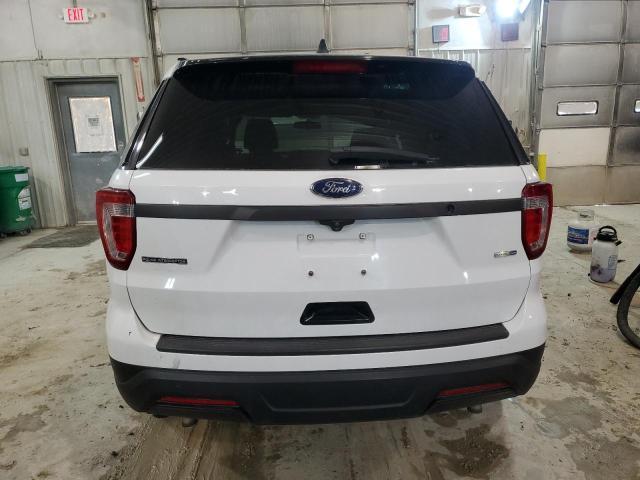 1FM5K8AR2JGB92019 - 2018 FORD EXPLORER POLICE INTERCEPTOR Սպիտակ լուսանկար 6