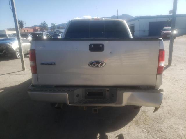 1FTPW14504KB56266 - 2004 FORD F150 SUPERCREW SILVER photo 6