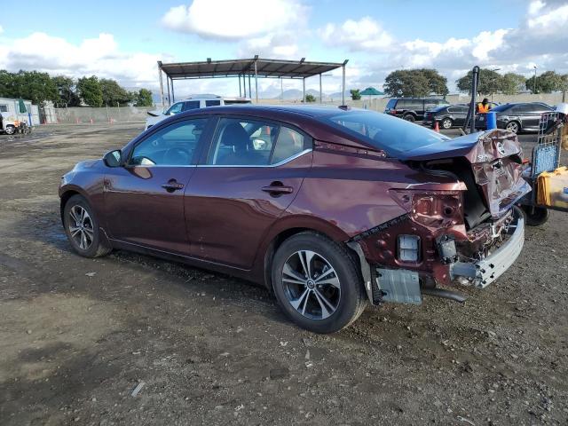 3N1AB8CV0PY286052 - 2023 NISSAN SENTRA SV BURGUNDY photo 2