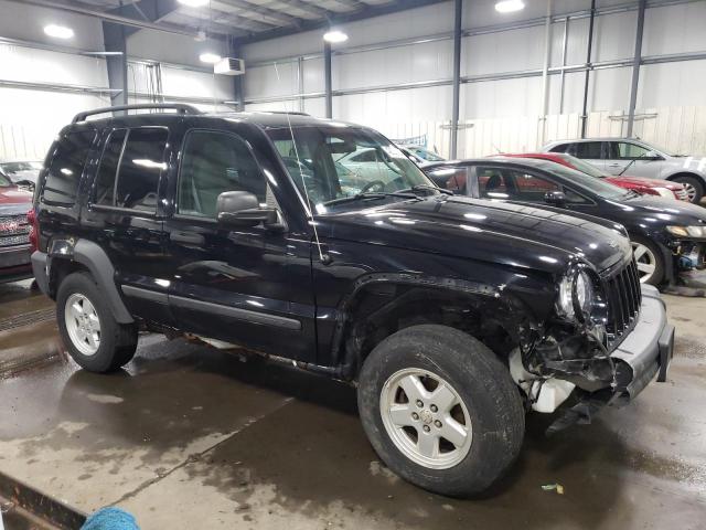 1J4GL48K17W550795 - 2007 JEEP LIBERTY SPORT BLACK photo 4