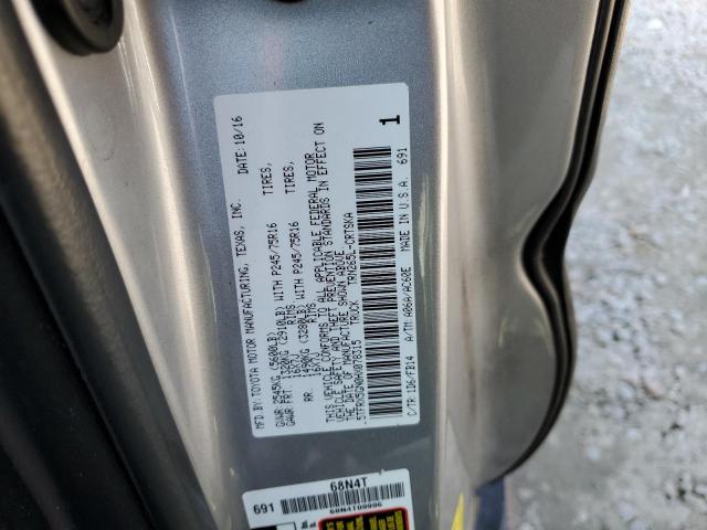 5TFRX5GN0HX078315 - 2017 TOYOTA TACOMA ACCESS CAB ვერცხლისფერი ფოტო 12