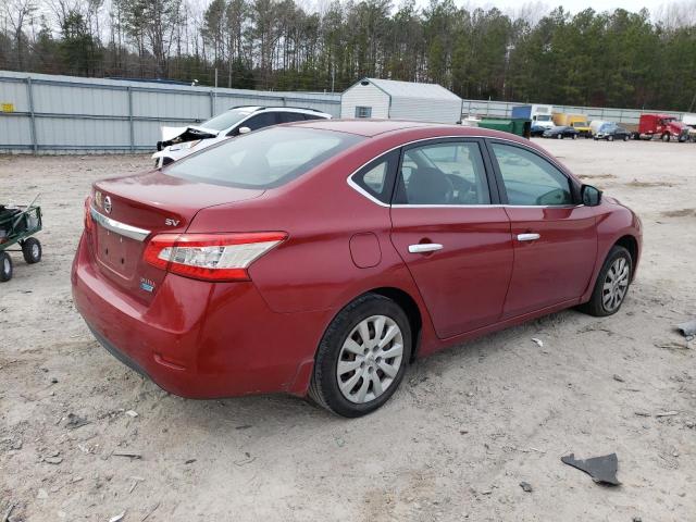 3N1AB7AP5EY239062 - 2014 NISSAN SENTRA S RED photo 3