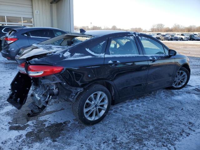 3FA6P0LUXLR240090 - 2020 FORD FUSION SE BLACK photo 3