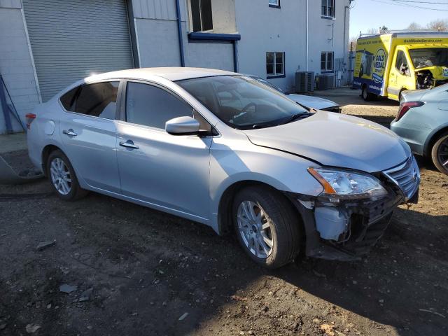 3N1AB7APXDL797050 - 2013 NISSAN SENTRA S SILVER photo 4