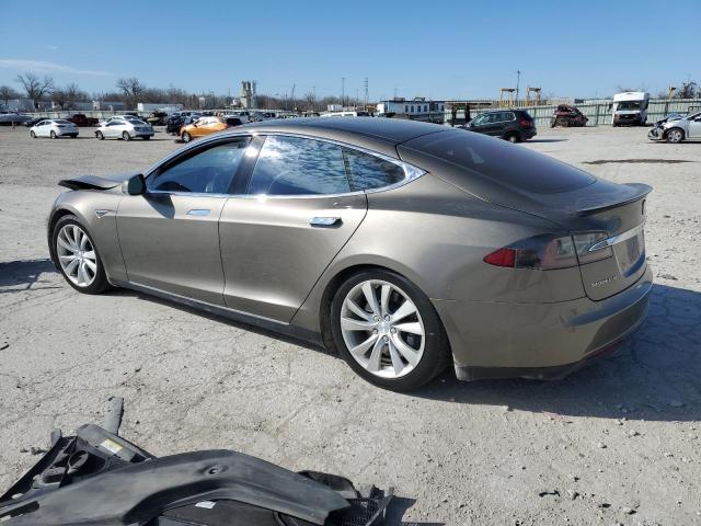 5YJSA4H28FF094657 - 2015 TESLA MODEL S 85D TAN photo 2