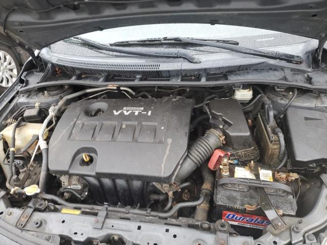 2T1BU4EE2AC408256 - 2010 TOYOTA COROLLA BASE GRAY photo 11