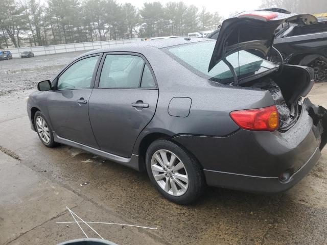 2T1BU4EE2AC408256 - 2010 TOYOTA COROLLA BASE GRAY photo 2
