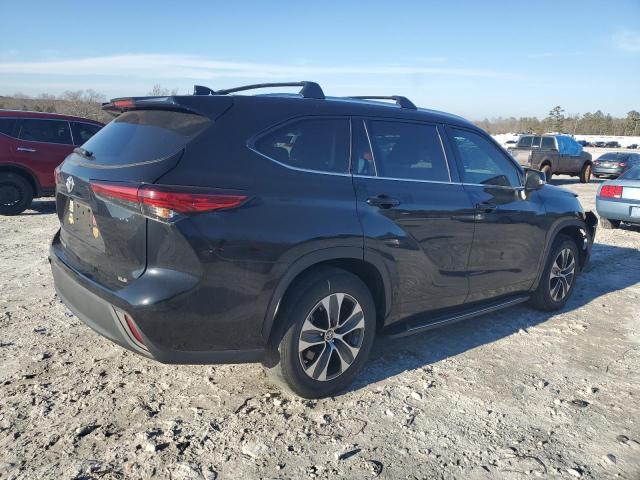 5TDHZRAH1LS501191 - 2020 TOYOTA HIGHLANDER XLE BLACK photo 3