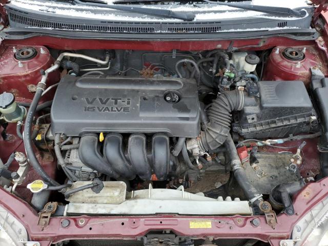 1NXBR32E95Z456938 - 2005 TOYOTA COROLLA CE RED photo 11