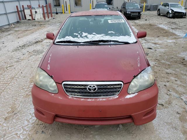 1NXBR32E95Z456938 - 2005 TOYOTA COROLLA CE RED photo 5