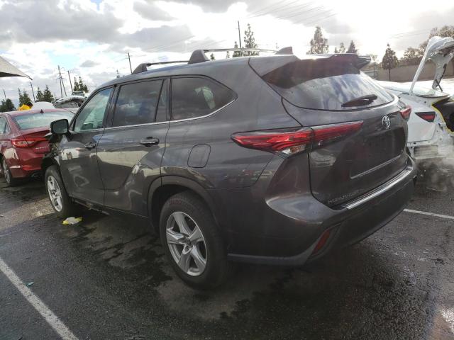 5TDZZRAH0LS006808 - 2020 TOYOTA HIGHLANDER L GRAY photo 2