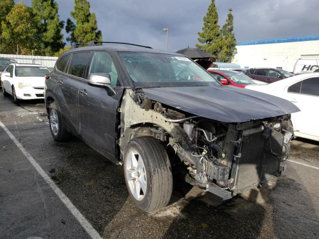 5TDZZRAH0LS006808 - 2020 TOYOTA HIGHLANDER L GRAY photo 4