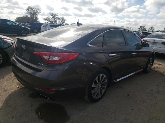 5NPE34AF3GH356902 - 2016 HYUNDAI SONATA SPORT GRAY photo 3