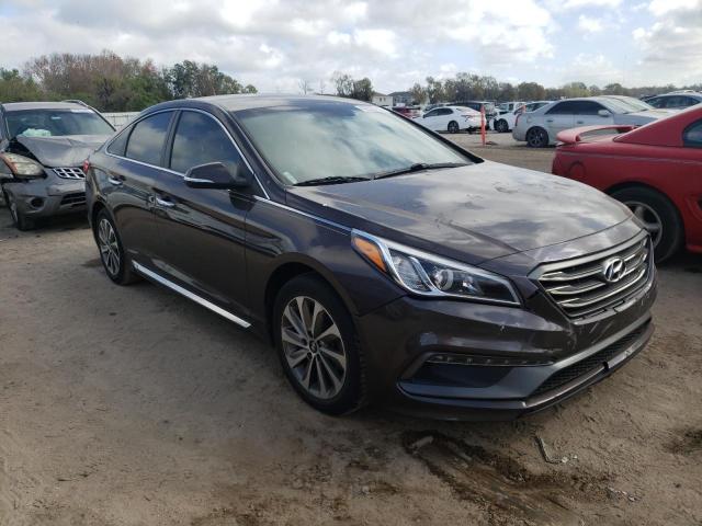 5NPE34AF3GH356902 - 2016 HYUNDAI SONATA SPORT GRAY photo 4