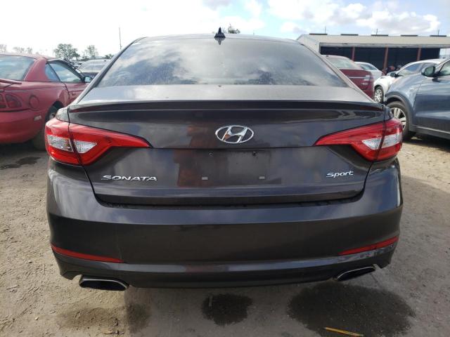 5NPE34AF3GH356902 - 2016 HYUNDAI SONATA SPORT GRAY photo 6