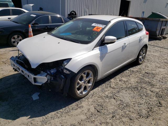 1FADP3N22EL378907 - 2014 FORD FOCUS TITANIUM WHITE photo 1