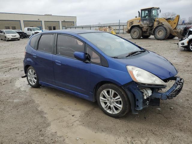 JHMGE8G49AC020544 - 2010 HONDA FIT SPORT BLUE photo 4