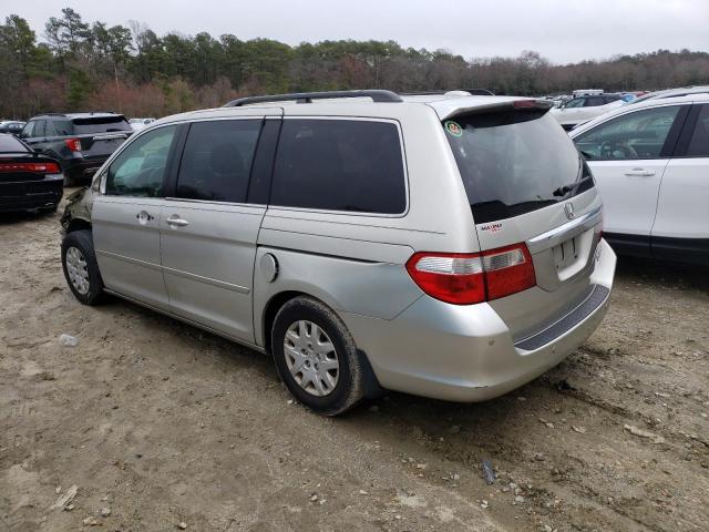 5FNRL38845B023008 - 2005 HONDA ODYSSEY TOURING SILVER photo 2