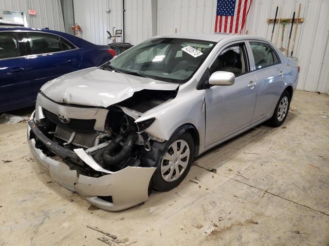 1NXBU4EE9AZ167987 - 2010 TOYOTA COROLLA BASE SILVER photo 1