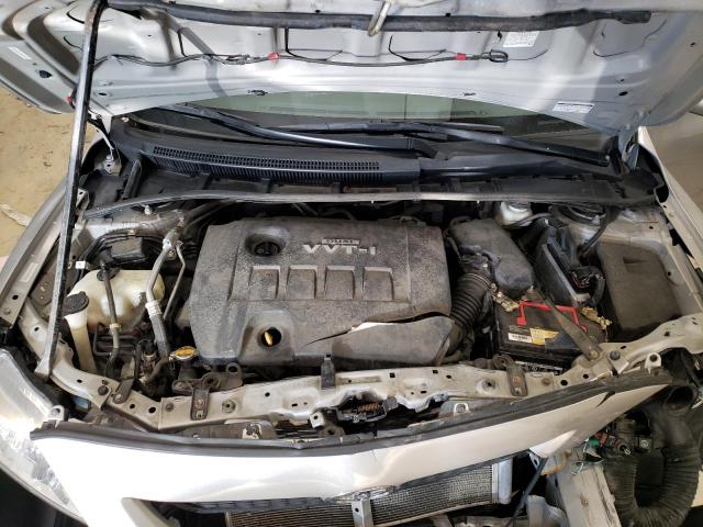 1NXBU4EE9AZ167987 - 2010 TOYOTA COROLLA BASE SILVER photo 11