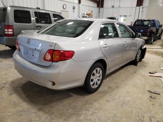 1NXBU4EE9AZ167987 - 2010 TOYOTA COROLLA BASE SILVER photo 3