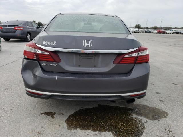 1HGCR2F37HA180231 - 2017 HONDA ACCORD LX GRAY photo 6