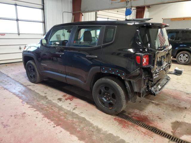 ZACNJBAB8LPL32259 - 2020 JEEP RENEGADE SPORT BLACK photo 2