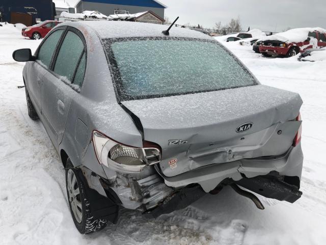 KNADH4B31B6855764 - 2011 KIA RIO BASE SILVER photo 3