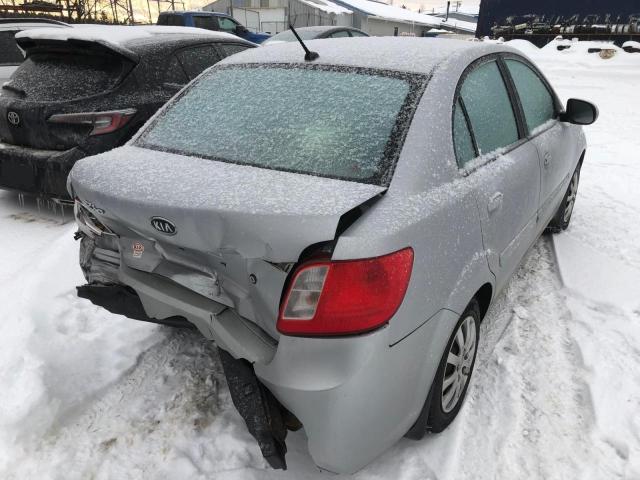 KNADH4B31B6855764 - 2011 KIA RIO BASE SILVER photo 4