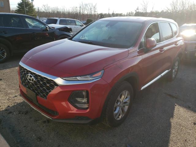 5NMS2CAD4KH093078 - 2019 HYUNDAI SANTA FE SE BURGUNDY photo 1