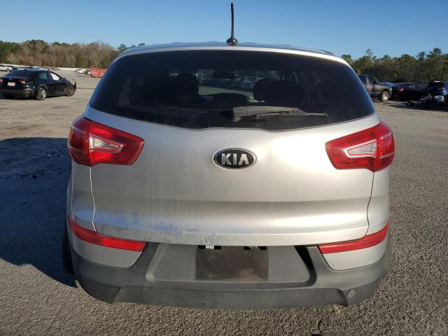 KNDPB3A22D7386766 - 2013 KIA SPORTAGE BASE SILVER photo 6