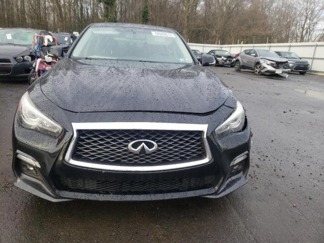 JN1EV7AR4JM440068 - 2018 INFINITI Q50 LUXE BLACK photo 5