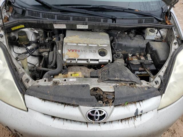 5TDZA22C46S538648 - 2006 TOYOTA SIENNA XLE SILVER photo 11