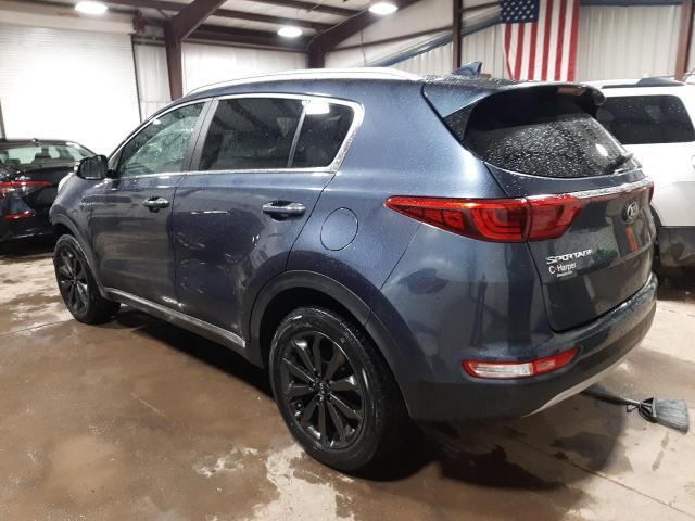 KNDPNCAC0K7545507 - 2019 KIA SPORTAGE EX BLUE photo 2