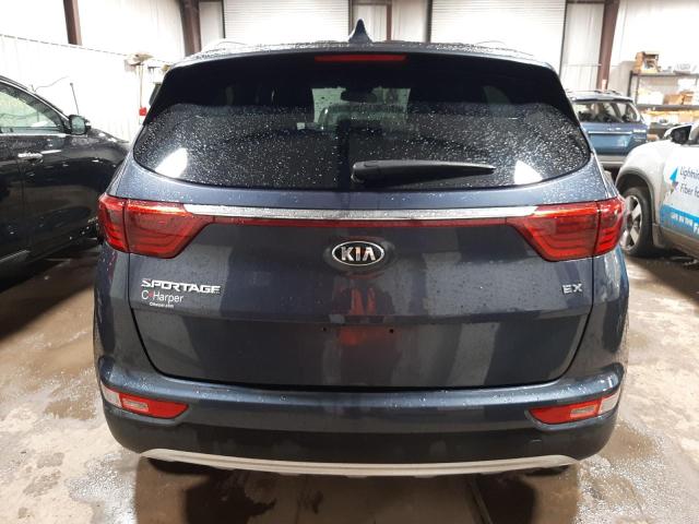 KNDPNCAC0K7545507 - 2019 KIA SPORTAGE EX BLUE photo 6