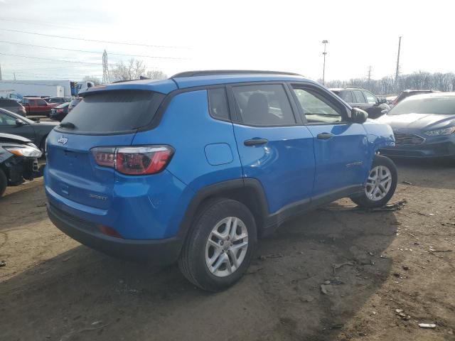 3C4NJCAB7JT211270 - 2018 JEEP COMPASS SPORT BLUE photo 3